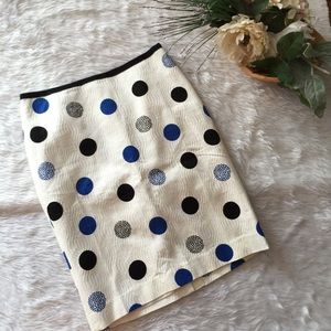 Talbots Dotted Dots Jacquard Pencil Skirt